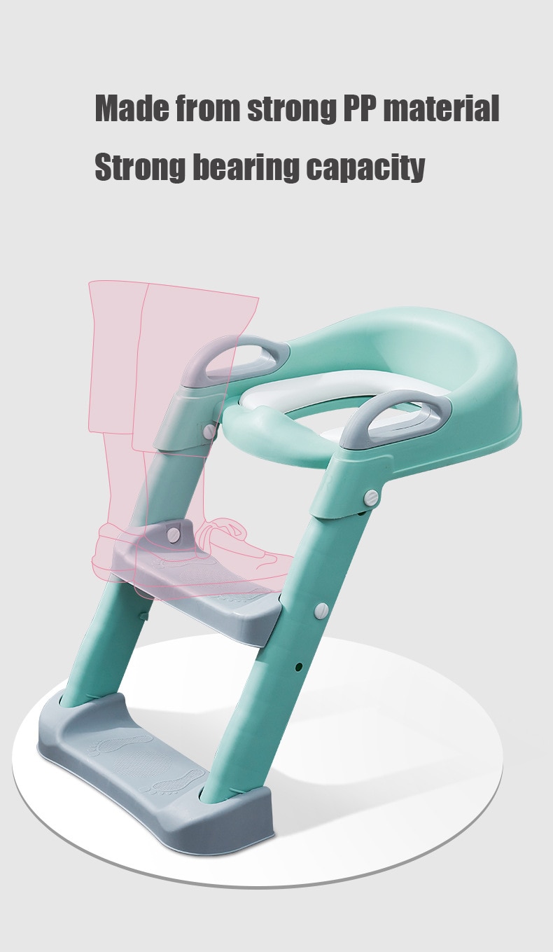 Folding Infant Potty Seat Urinal Backrest Training Chair with Step Stool Ladder for Baby Toddlers Boys Girls Safe Toilet Potties